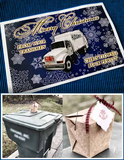 Trash-Guys Christmas card and goodies
