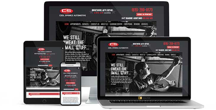 Cool Springs Automotive Website by MojoMediaPros, Inc.